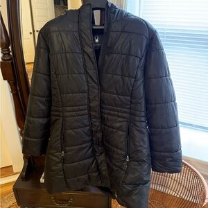 Women's Spyder Black Quilted Puffer Jacket Large